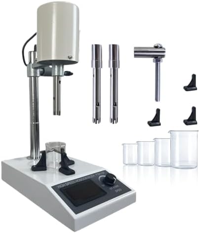 High Speed Homogenizer - 200W Lab Dispersion Mixer with 2 Heads, Digital Display, Adjustable Speed 8000-22000RPM for Emulsification and Mixing