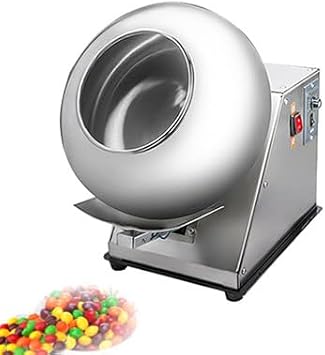 Automatic Tablet Coating Machine,Small Commercial Mini Chocolate Panning Machine,10kg Capacity,for tablet coloring, candy drying,tablet coating, food seasoning, candy coating A-220V