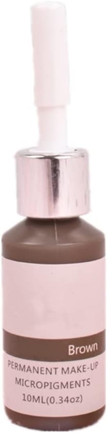 Permanent Makeup Eyebrow Pigments, PMU & Microblading Procedure Tattoo Pigment for Artists,10ml (Brown)