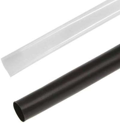 TE Connectivity/Raychem RNF-100 1/2"- HEATSHRINK 2:1 Black & Clear (1 Mtr, Black)