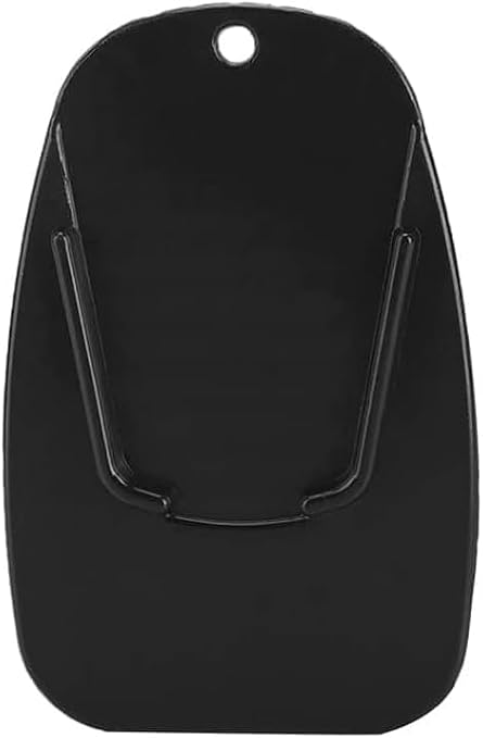 2Pcs Black Motorcycle Side Kickstand Non-Slip Plate Base Parking Stand Support Plastic Pad, Motorcycle Body and Frame Parts