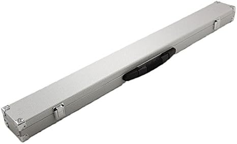 2pc SILVER Cue Case With Reinforced Corners for Snooker Pool Cue