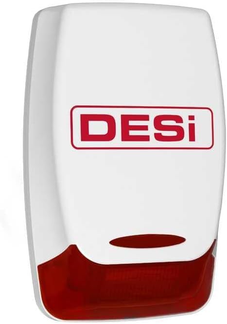 Desi Sahte Siren, LED Işıklı Caydırıcı Alarm Görünümlü Sistem, 220V, Dış Mekan Uyumlu