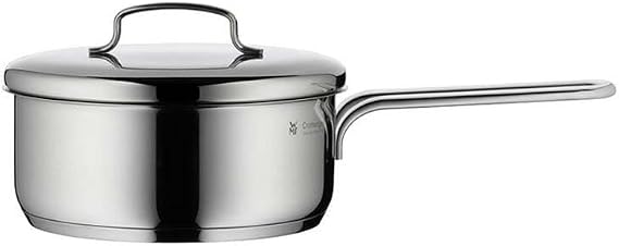 WMF Mini Sos Tenceresi, 16 cm, 1,2 L, Metal Kapaklı, İndüksiyon Uyumlu, Cromargan® Yüksek Kaliteli Paslanmaz Çelik, Üst Üste Saklanabilir
