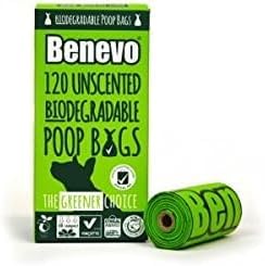 Benevo | Biodegradable Dog Poo Bags | 4 x 120 bags