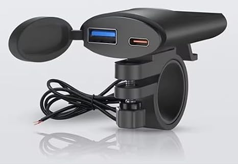 Motosiklet Type C ve Usb soketli hızlı Şarj