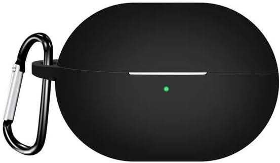 Nanospace HUAWEI FreeBuds Pro 3 İle Uyumlu Kılıf Tam Koruma Renkli Kancalı Silikon Kılıfı (siyah)