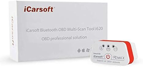 iCarsoft i620 Bluetooth Diagnostics for Android White / Red
