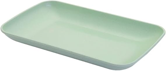 Rectangular Plates, Unbreakable, Plastic, Set of 4, Baking, Fish, Dishes, Sashimi, Plate Set, Stylish, Fish, Sushi Plates, Long Plate, Rectangular Plate, Dish Set, Green