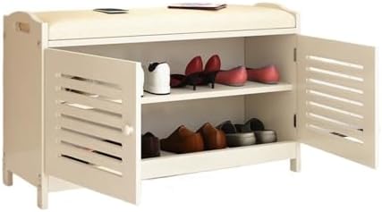 Storage benches Shoe Bench with Seat Shoe Storage Bench With Seat Cushion Shoe Rack Shoe Shelf Shoe Rack Bench Shoe Vanity Home Furniture(A2 80cm)