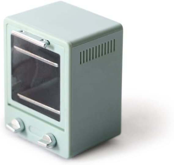 ミニチュア ドールハウス オーブン 1:12スケール ドールハウス 電子レンジ家具 モデル プラスチック ミニキッチン家電 Diy アクセサリーデコレーション グリーン