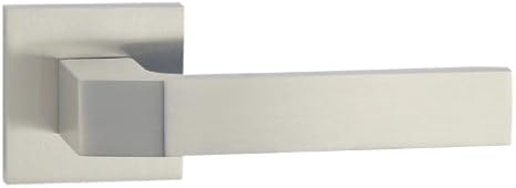 Handles Lever Internal Door Handles on Square Rose,Passage Door Handles in Multiple Finish (Polished Nickle)