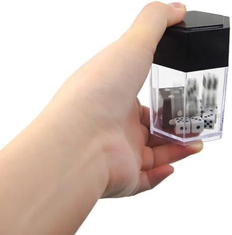 Dice Bomb Magic Tricks Explode Explosion Dice Magic Props for Magicians Close up Street Illusions Gimmicks Mentalism Novelty Funny (Black)