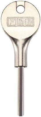 Fulton & Bray FB319 Quality Roller Sash Window Stop Restrictor for Child Safety and Security -  With Key Included (Extra Key)