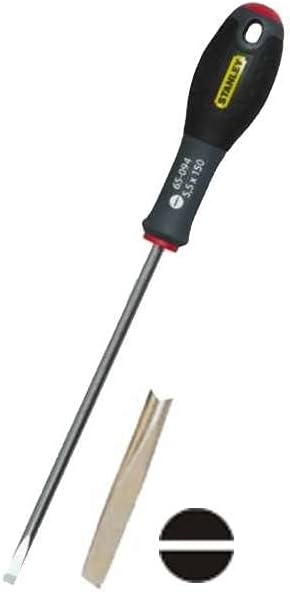Stanley - FatMax Tornavida Düz, Parallelspitze 10 Mm, 200 Mm Schwertlaenge, Krom-Van, 0-65-006