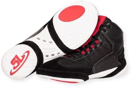 ScrapLife Wrestling | Ascend One Wrestling Shoes | Black & Red | Premium Quality | Wrestlers Choice!