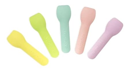 Vegware Compostable Paper Ice-Cream Spoon Tutti Frutti 90mm (Pack 1000)