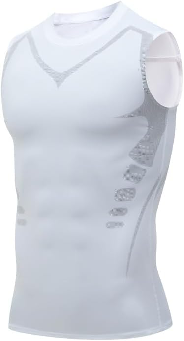 Shaping Sleeveless Shirt,2024 Sleeveless Compression Shirt Men Tank Top Athletic Muscle Shirts for Men