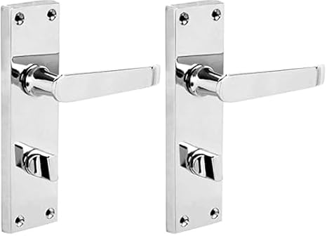 Designer Levers Victorian Straight Lever Door Handles, Polished Chrome
