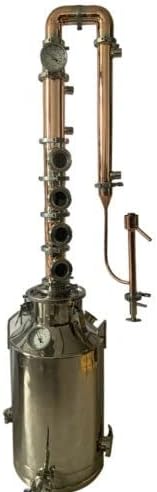 13 Gallon 50L Copper Distiller with 3" Copper Reflux Column Still