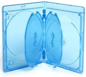 Generisch Viva Elite Blu-Ray 6-Disc Cases 15 mm Pack of 10 Blue