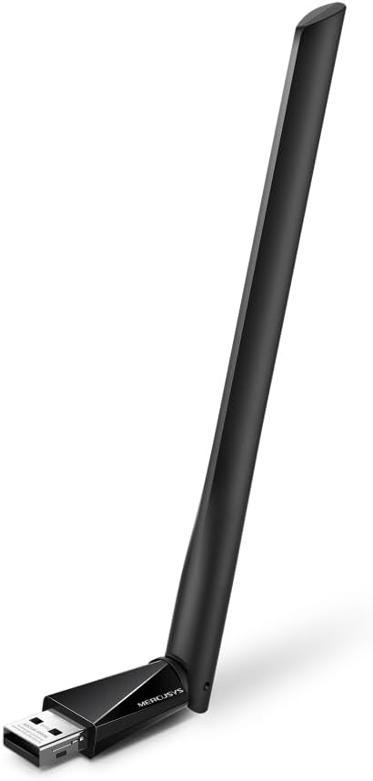 Mercusys MA30H, AC1300 Mbps, Çift Bant, USB 3.0, Yüksek Çekim Güçlü Wi-Fi 5 USB Adaptör