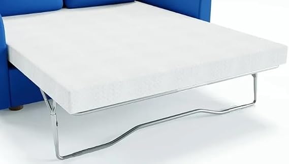 Replacement Sofa Bed Mattress,Foam,2 Fold Metal Action Bed Settee Folding Sofabed Mattress,Zip Cover (115cm X 180cm)