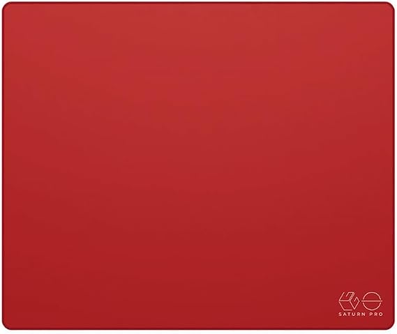 Lethal Gaming Gear Saturn PRO Gaming Mouse Mat – XL – XSOFT – Red Rectangular Desk Mat Mouse Pad for Gaming PC (490 x 420 mm)