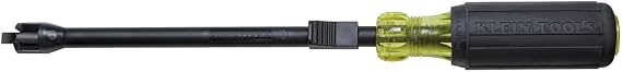 Klein 32215 Gripping Screwdriver Cushion-Grip, Black, 7-Inch