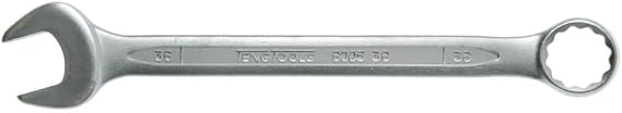 TENG TOOLS 600536 Combination Spanner 36mm – 15° Offset, Chrome Vanadium Steel, Satin Finish, 410mm Length – Heavy‑Duty Metric Hand Tool for Mechanics, Technicians & DIY