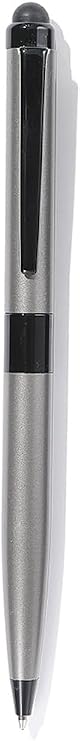 NEO+ QUALITY 2-in-1 Capacitive Touchscreen Stylus and Ballpoint Pen with pen pouch and pen refill (Metallic)