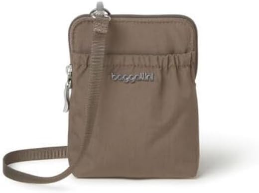 Baggallini Bryant Smartphone Pouch and Purse - Lightweight, Water Resistant Travel Bag with RFID Protection, Adjusts to Become Belt Bag or Fanny Pack