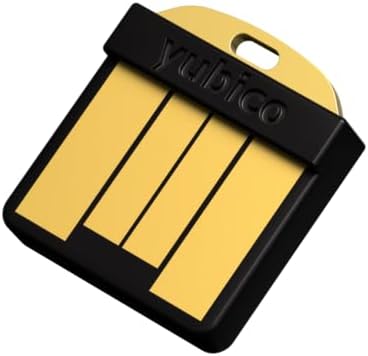 Yubico YubiKey 5 Nano - Two Factor Authentication USB Security Key, Fits USB-A Ports - Protect Your Online Accounts with More Than a Password, FIDO Certified USB Password Key, Extra Compact Size