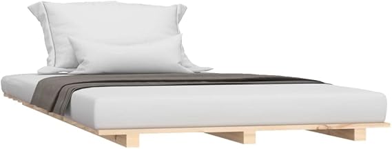 vidaXL Bed Frame without Mattress 75x190 cm Small Single Solid Wood Pine