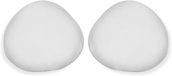 Light Touch Breast Forms- Set of 2 Cotton Breast Prostheses for Mastectomy Recovery, Inserts for Mastectomy Bras