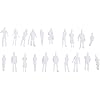 Doll Unpainted People Plastic Figure Model Figures Model Figures Model Figures Model Figures Model Figures Model Figures Model Figures Model Plain, Decorative, For Human Scene Models 100 Pieces,