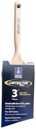 Sherwin Williams Contractor Series Nylon/Polyester Angle Sash Brush 3 inch