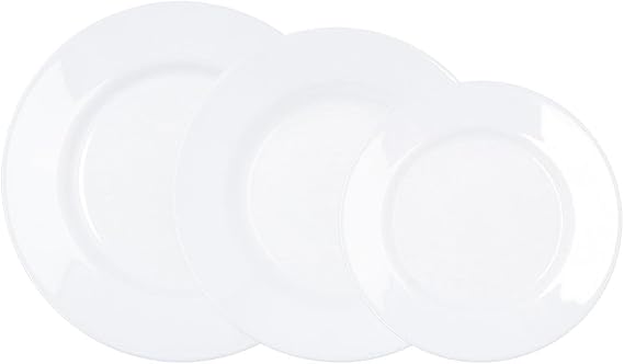 Luminarc Plumi 18-Piece Glass Dinnerware Set for 6 People