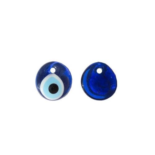 My Skills - Perforated Glass Evil Eye Beads 4 cm 1 Piece