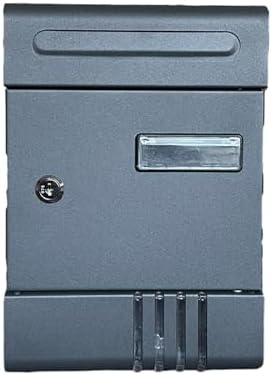 MailboxMailboxes for Outside Wall Mount, Great for Small Packages Or Envelopes, Security Key Drop Box, Key Lock Mail Boxes Outdoor, Easy To Install (Color : Black)
