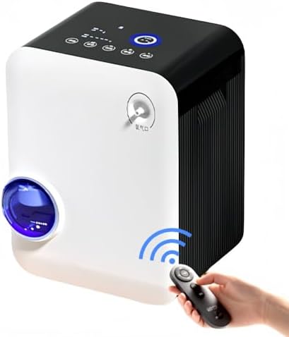 Portable Oxygen Inhaler, Mini Oxygen Generator, Portable, High Concentration of Oxygen Concentration, 93%±3%, Maximum Flow Rate, 7L/min, 48 Hours of Continuous Use, Travel, Car, Home, Business and Pets, Portable, Health Support 1-7L Deluxe 96% Oxygen + Fogging + Blood Oxygen Concentrate