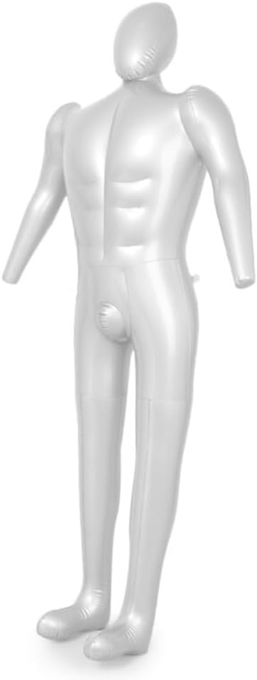PVC Inflatable Mannequin Full Body, Male Mannequin Full Body 168cm Height for Professional Tailor Dress Clothing Display