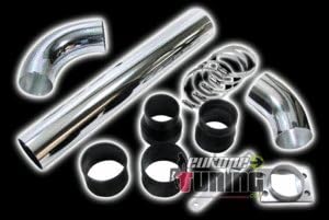 Aluminium Power Pipe Intake Pipe Set Polished Universal for Sport Air Filter