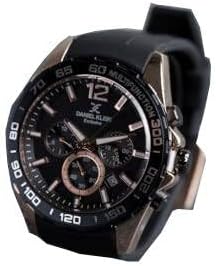 Daniel Klein DKE.1.13742 Exclusive All Functions Steel Plated Men's Wristwatch with Different Color Options with Active Silicone Cord
