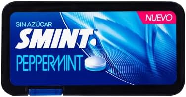 Compressed Sweetener Mints Flat Peppermint Flavour Sugar Free Breath Freshening Sweets Crisp Cooling Candy