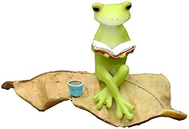 Miniature Garden Reading Book Figurine Peaceful
