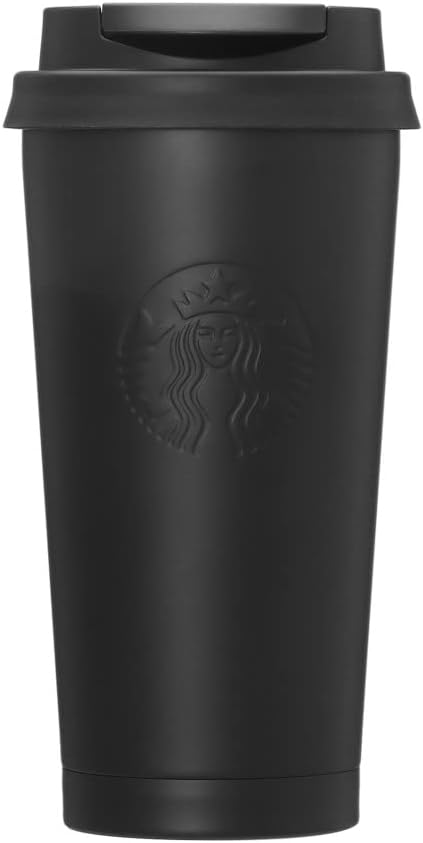 Starbucks Stava Stainless Steel TOGO Logo Tumbler, Matte Black, 16.1 fl oz 473 ml