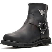 Harley-Davidson FOOTWEAR Mens Rambert Harness Leather Riding Casual Boots Ankle
