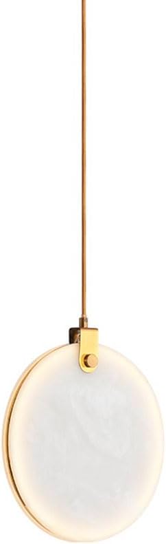 Nordic Cloud Stone Pendant Lamps Bronze Head Flying Disk Shaped Chandelier LED10w Adjustable Hanging Pendant Lighting Lamp For Kitchen Island, Dining Room, Living Room, Bedroom Ceiling Lamp (W