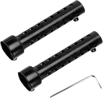 2PCS Universal Motorcycle Exhaust Baffle Insert, 35mm DB Killer, Exhaust Pipe Deflector, Removable Motorcycle Muffler with Hex Keys for installation